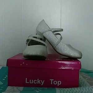 Silver size 3 little kids shoes